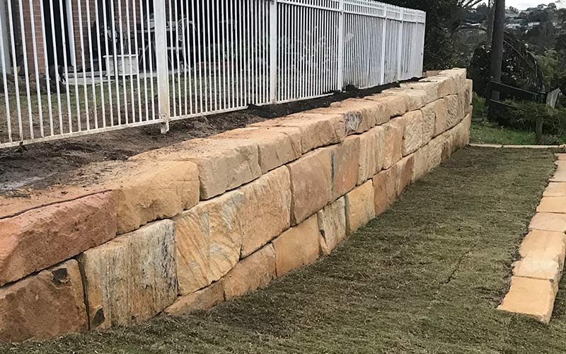 Sandstone Retaining Wall JHW